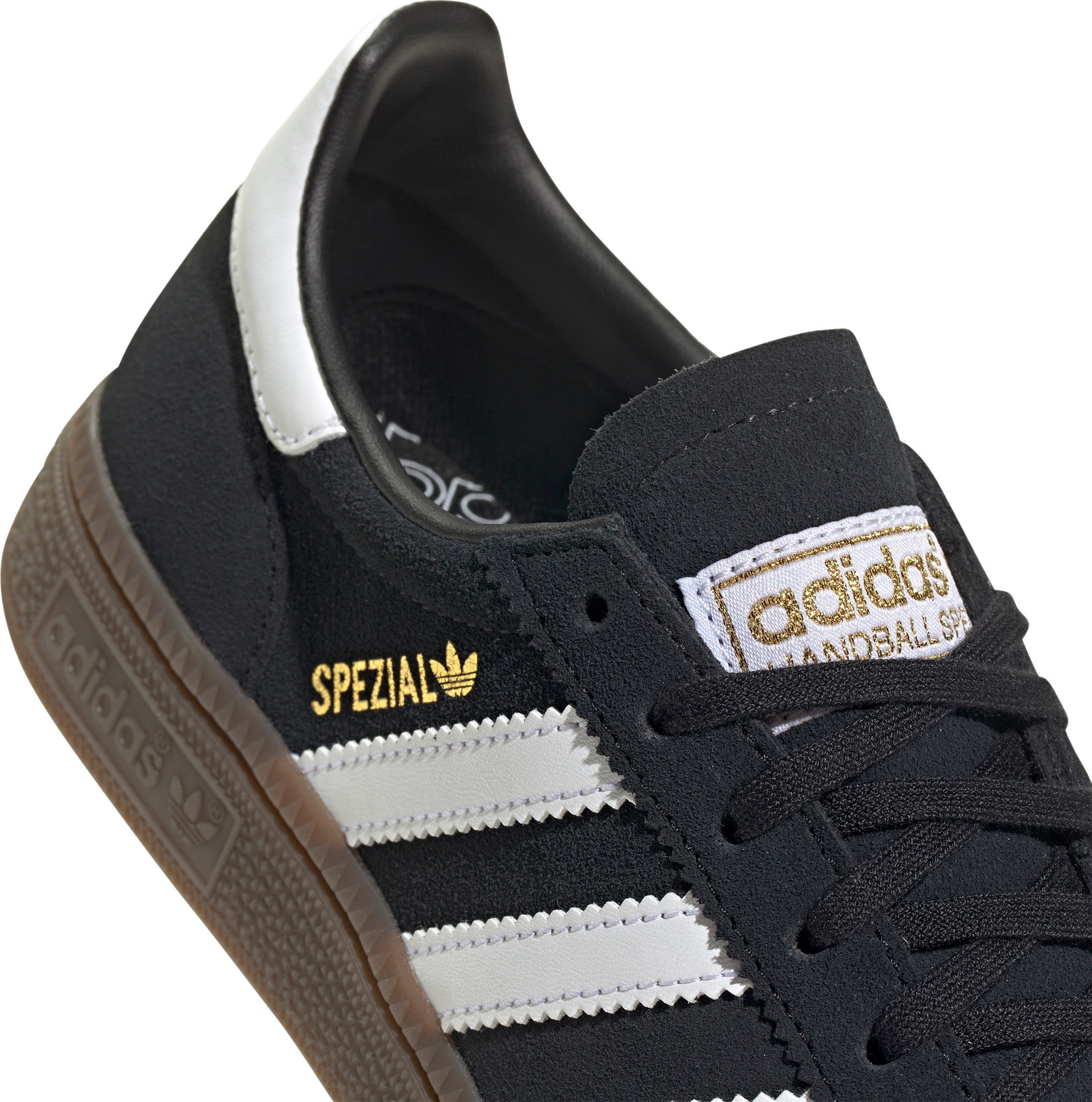 adidas Kids' Grade School Handball Spezial Shoes - Black/White - View 7