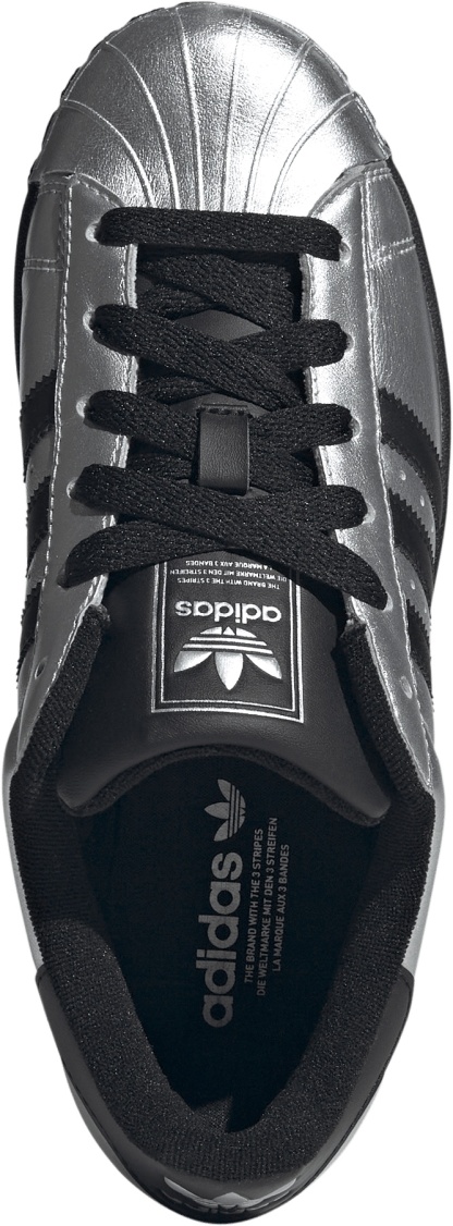 adidas Women's Superstar II Shoes - Silver Met/Core Black/Core Black - View 2