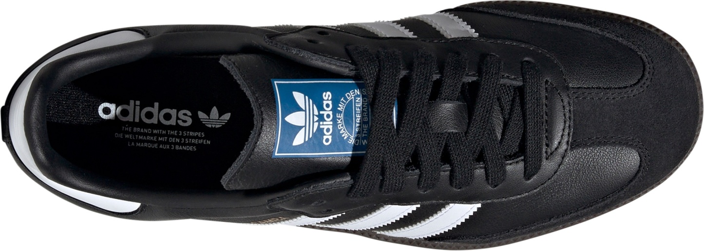adidas Women's Samba OG Shoes - Black/White/Gum - View 2