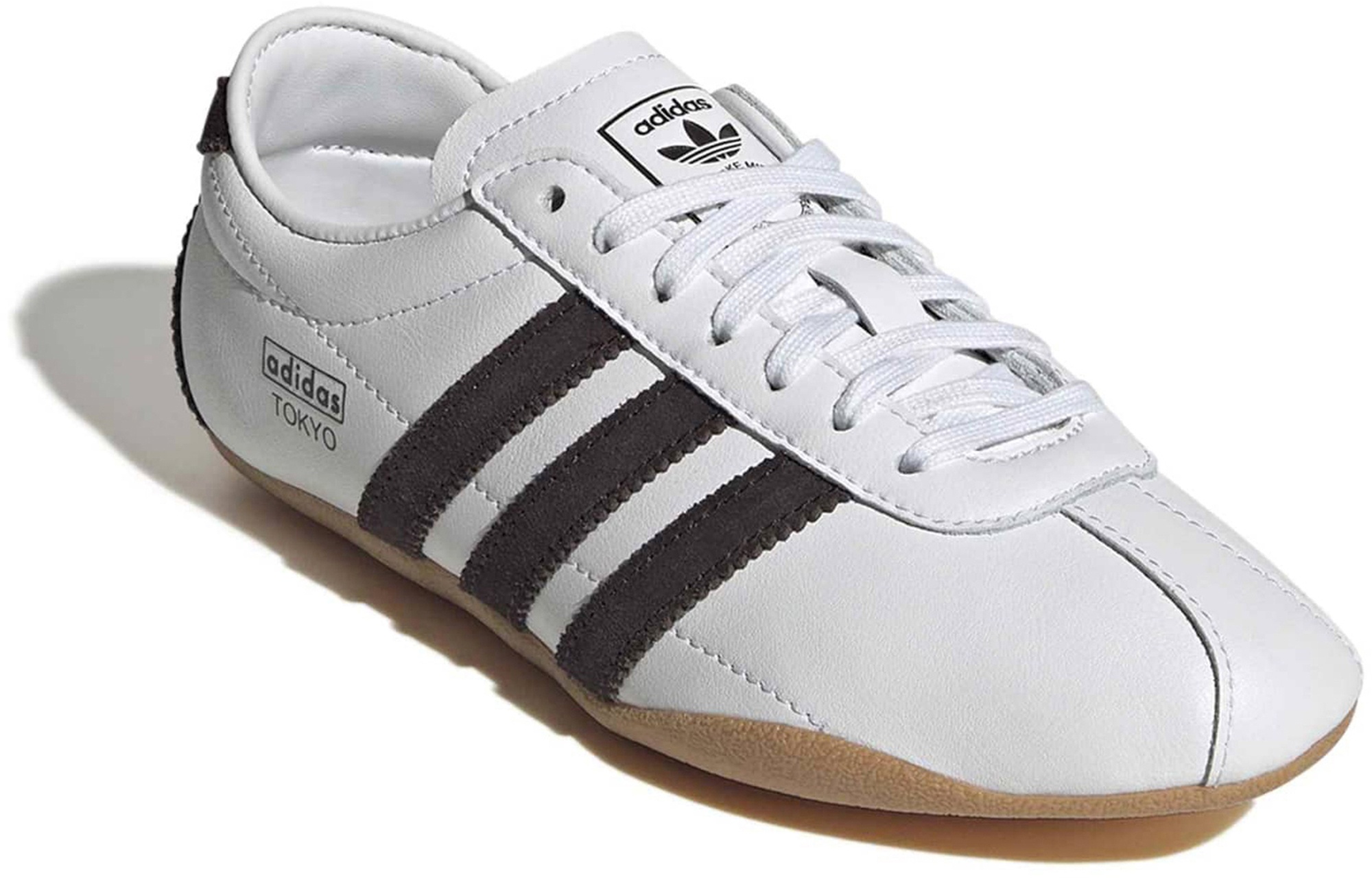 adidas Kids' Grade School Tokyo Shoes - Ftwr White/Aurora Coffee/Gum 3 - View 5