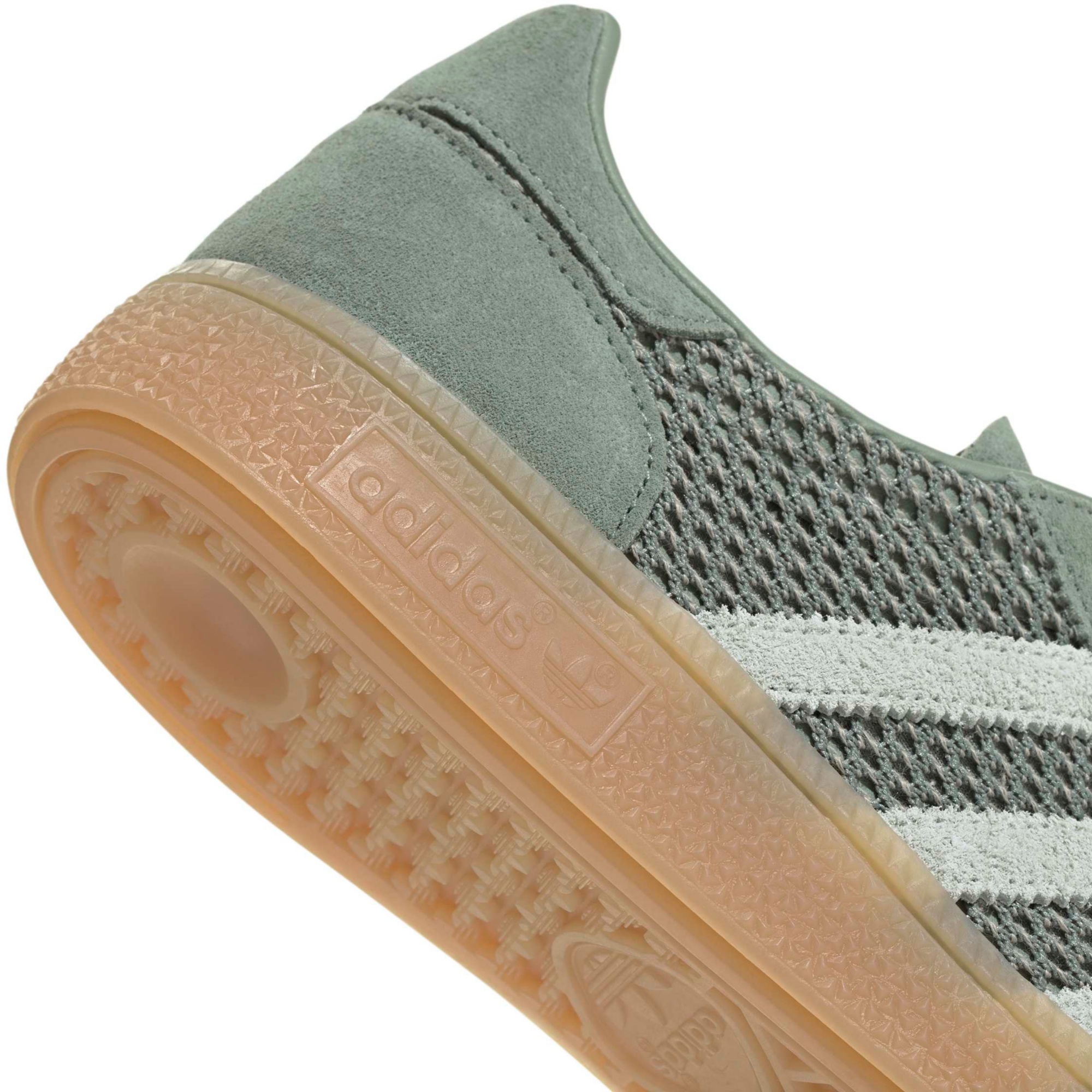 adidas Women's Handball Spezial Shoes - Silver Green/Linen Green/Gum 3 - View 7