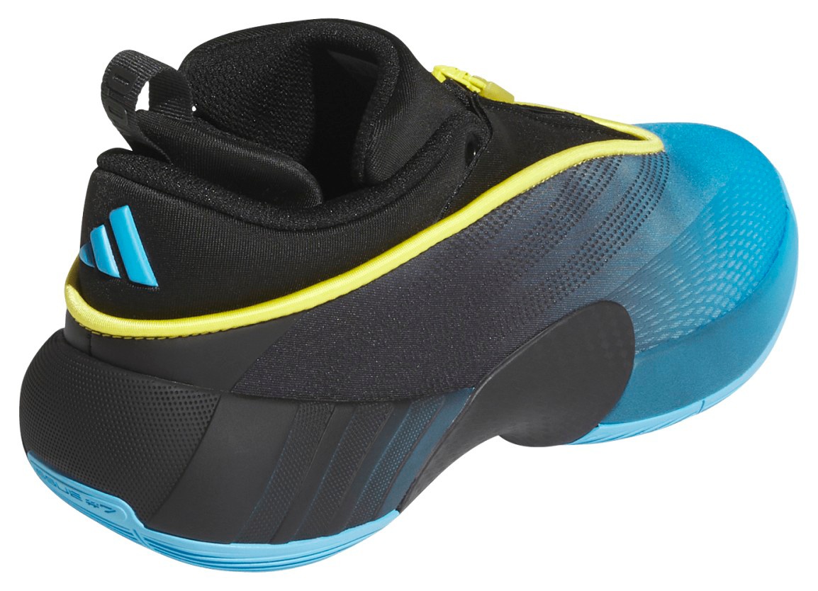 adidas Kids' Grade School D.O.N. Issue #7 'Electric Blue' Basketball Shoes - Lucid Aquamarine/Core Black/Yellow - View 5