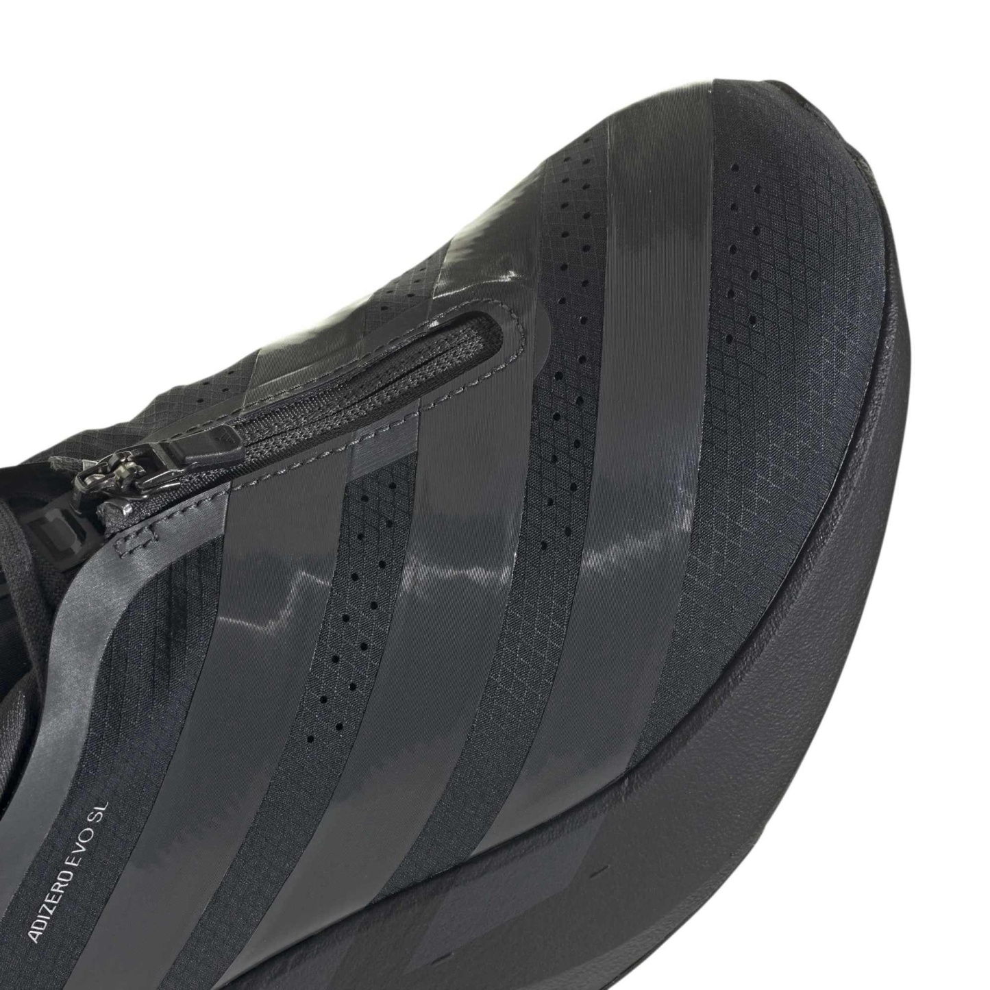 adidas Women's Adizero EVO SL Zip Running Shoes - Black/Grey/Silver - View 5