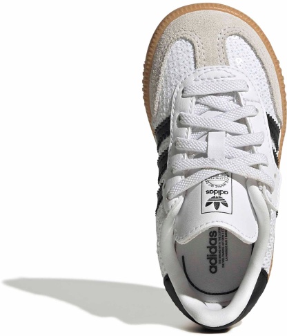 adidas Toddler Samba OG Shoes - White/Core Black/Grey One - View 2