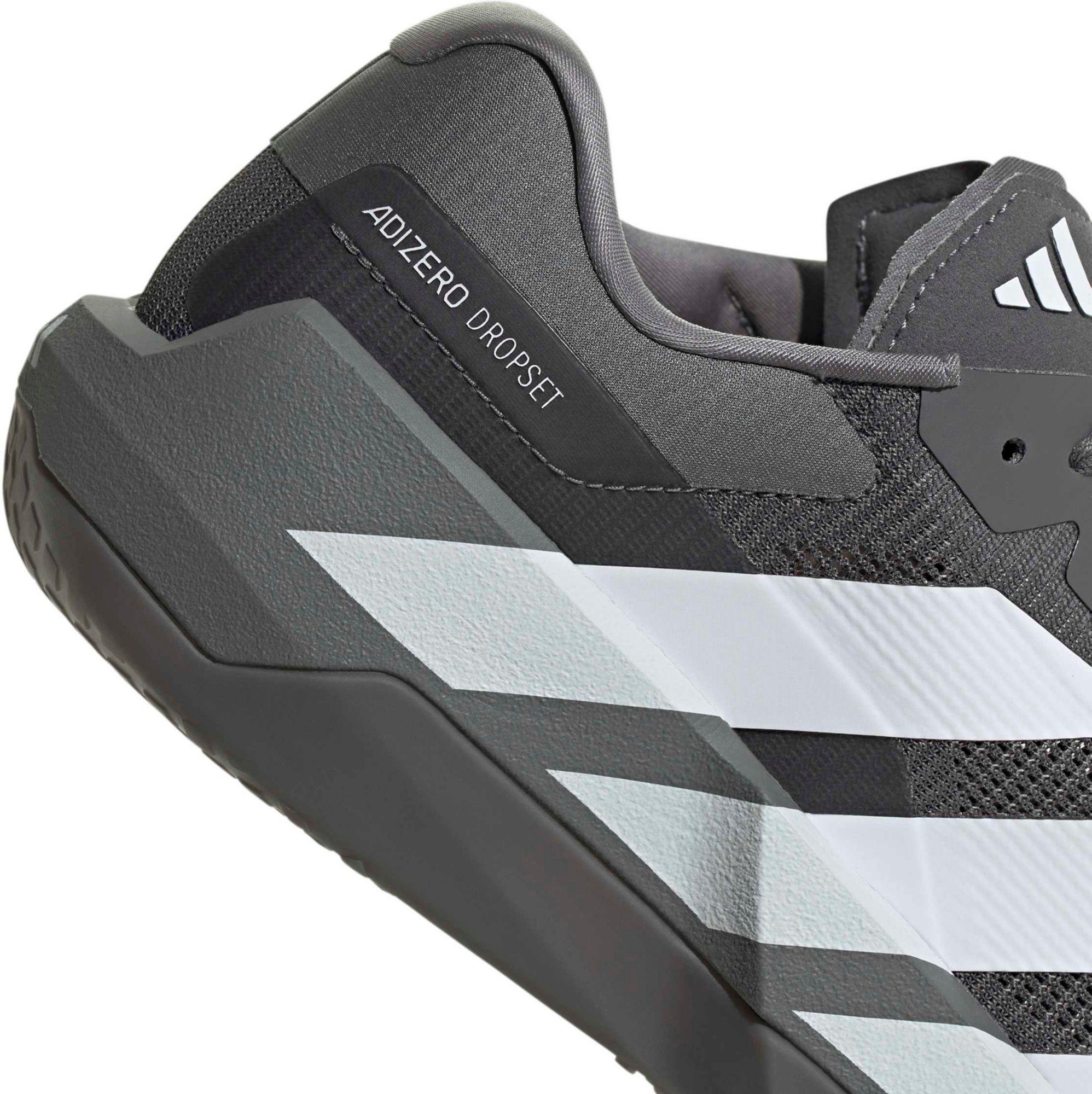 adidas Men's Adizero Dropset Pro Training Shoes - Grey/White - View 7