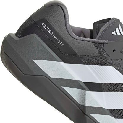 adidas Men's Adizero Dropset Pro Training Shoes - Grey/White - View 7