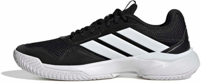 adidas Men's GameCourt 3 All Court Tennis Shoes - Core Black/Ftwr White/Ftwr Whi - View 4