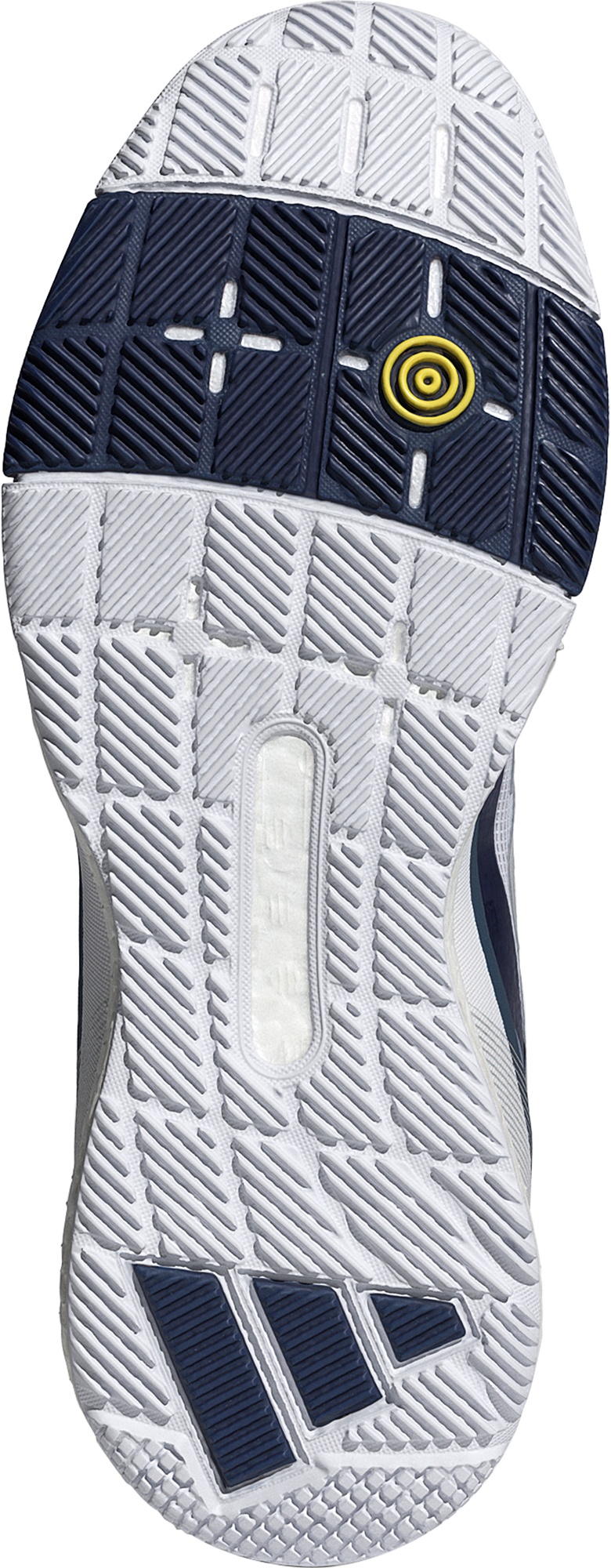adidas Men's Crazyquick BOOST Padel Shoes - Ftwr White/Silver Met./Dark Blue - View 5