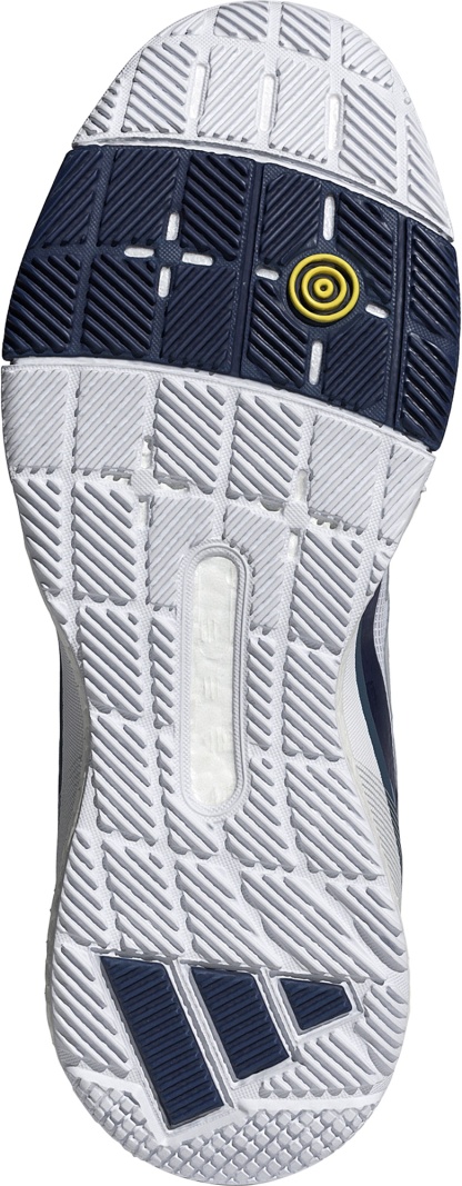 adidas Men's Crazyquick BOOST Padel Shoes - Ftwr White/Silver Met./Dark Blue - View 5