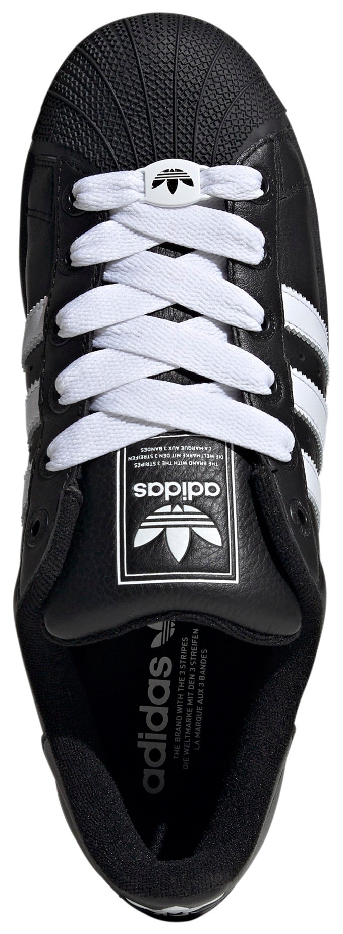 adidas Men's Superstar II Shoes - Black/White/Black - View 2