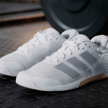 adidas Men's Dropset 4 Training Shoes - Ftwr White/Halo Silver/Ftwr White - View 3