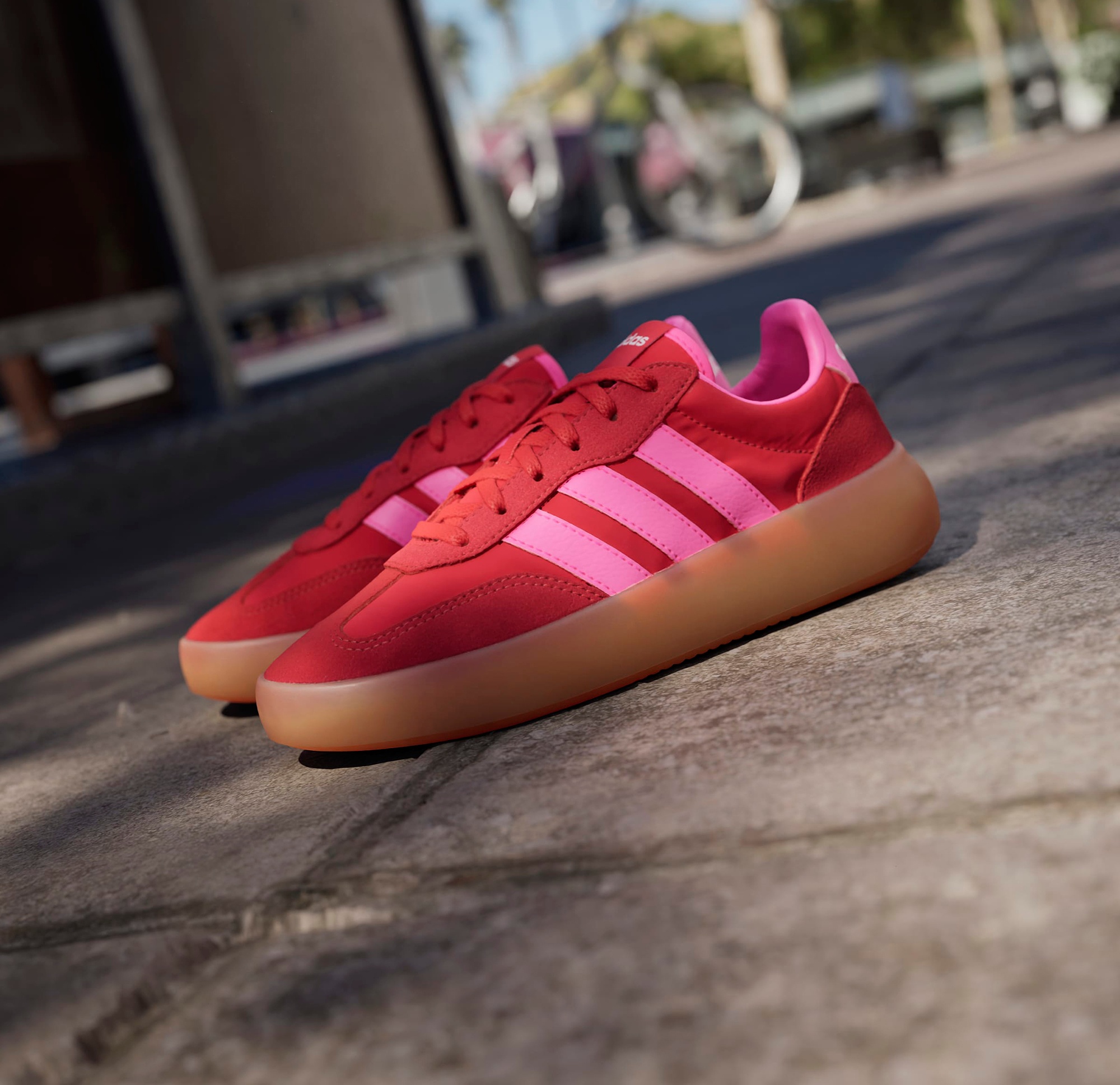 adidas Kids' Grade School Barreda Decode Shoes - Red/Pink - View 2