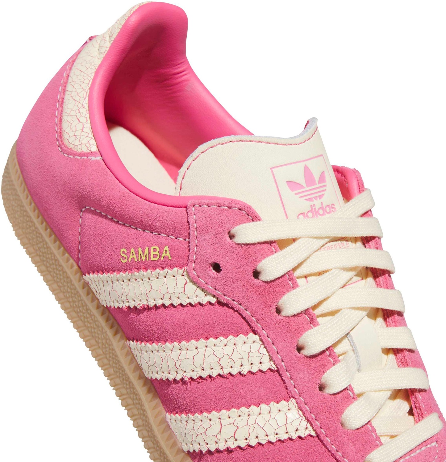 adidas Kids' Grade School Samba OG Shoes - Pink Fusion/Warm Vanilla/Gum - View 6