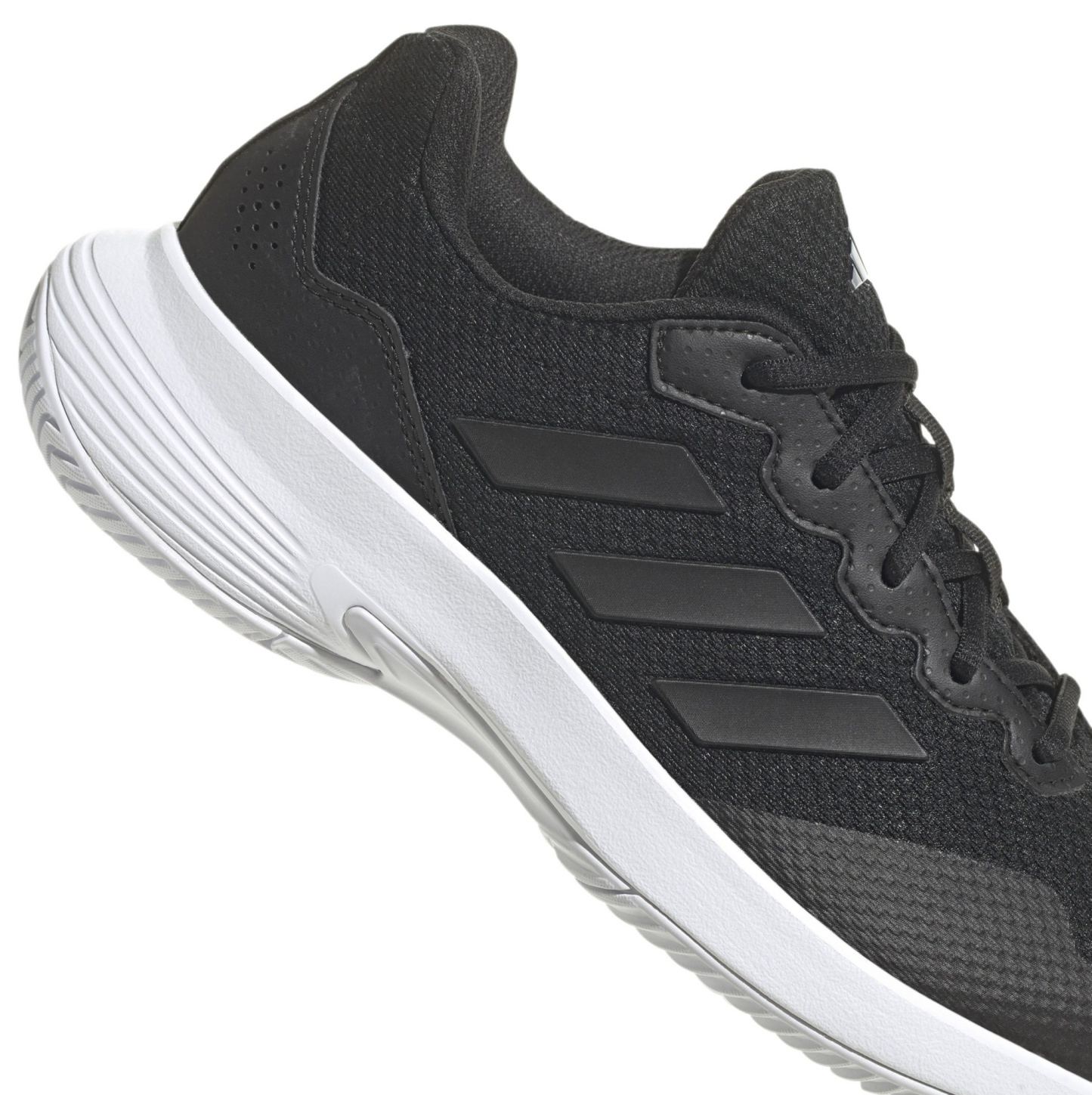 adidas Women's GameCourt 2 Tennis Shoes - Black/Silver - View 8