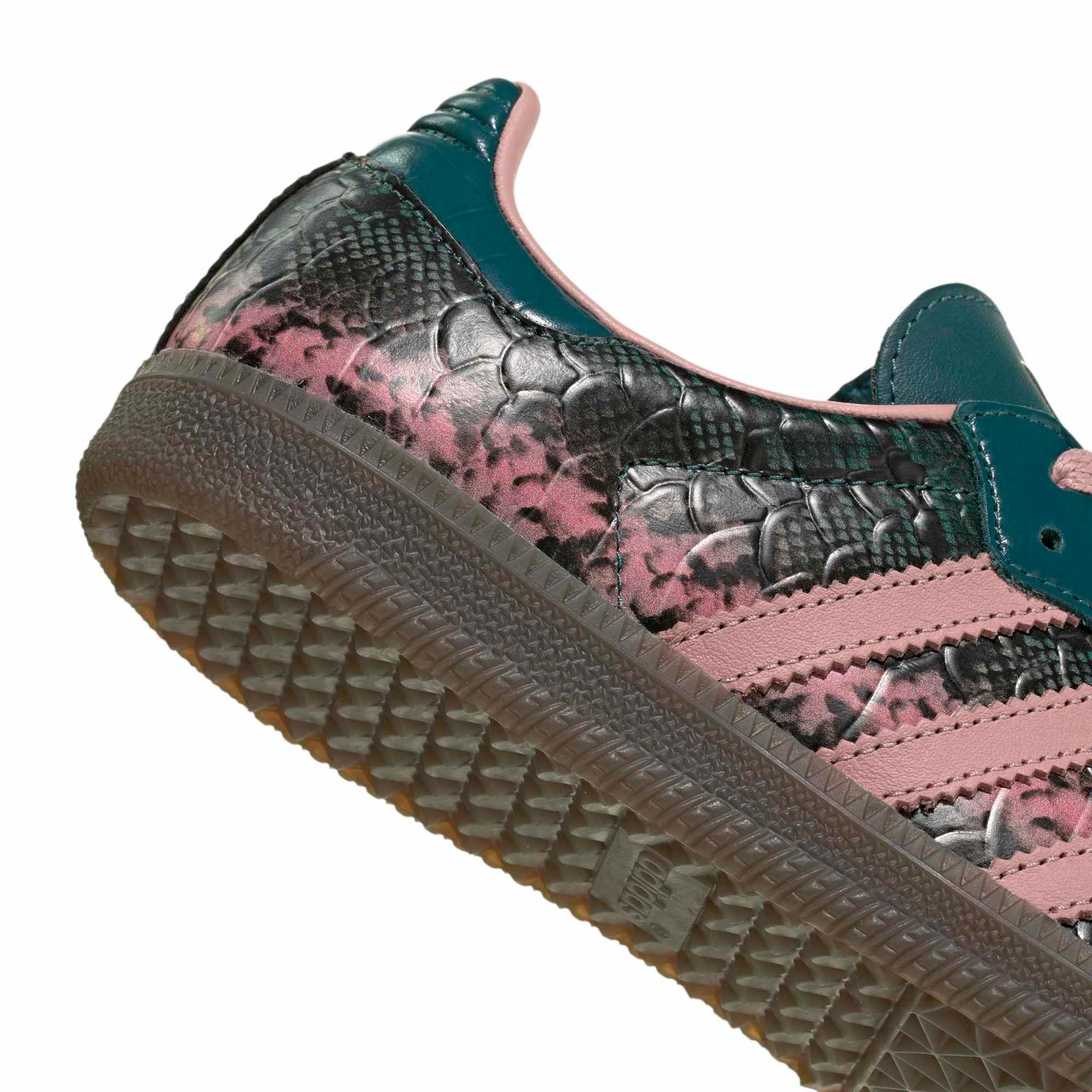 adidas Women's Samba OG Shoes - Snakeskin Rich Green/Wdr Mauve - View 8