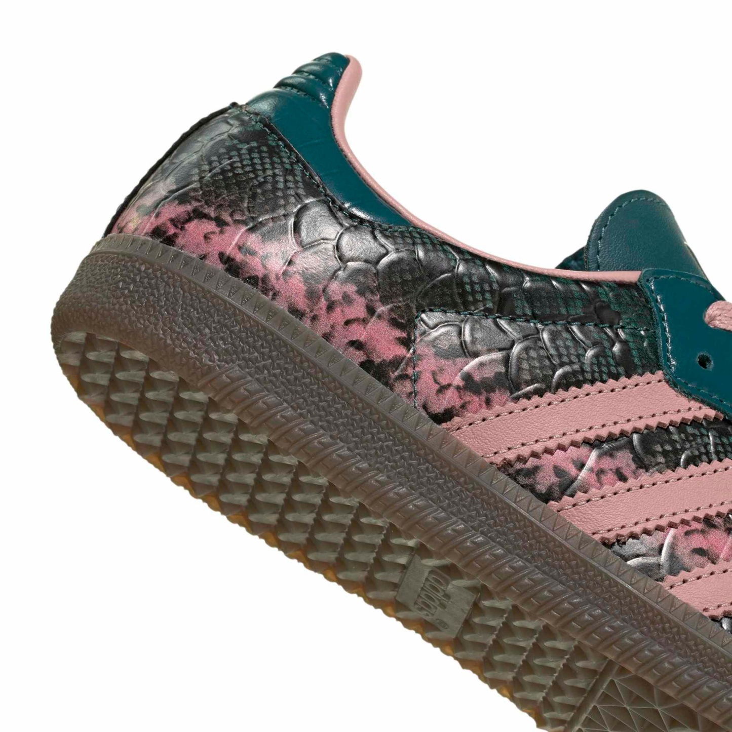 adidas Women's Samba OG Shoes - Snakeskin Rich Green/Wdr Mauve - View 8