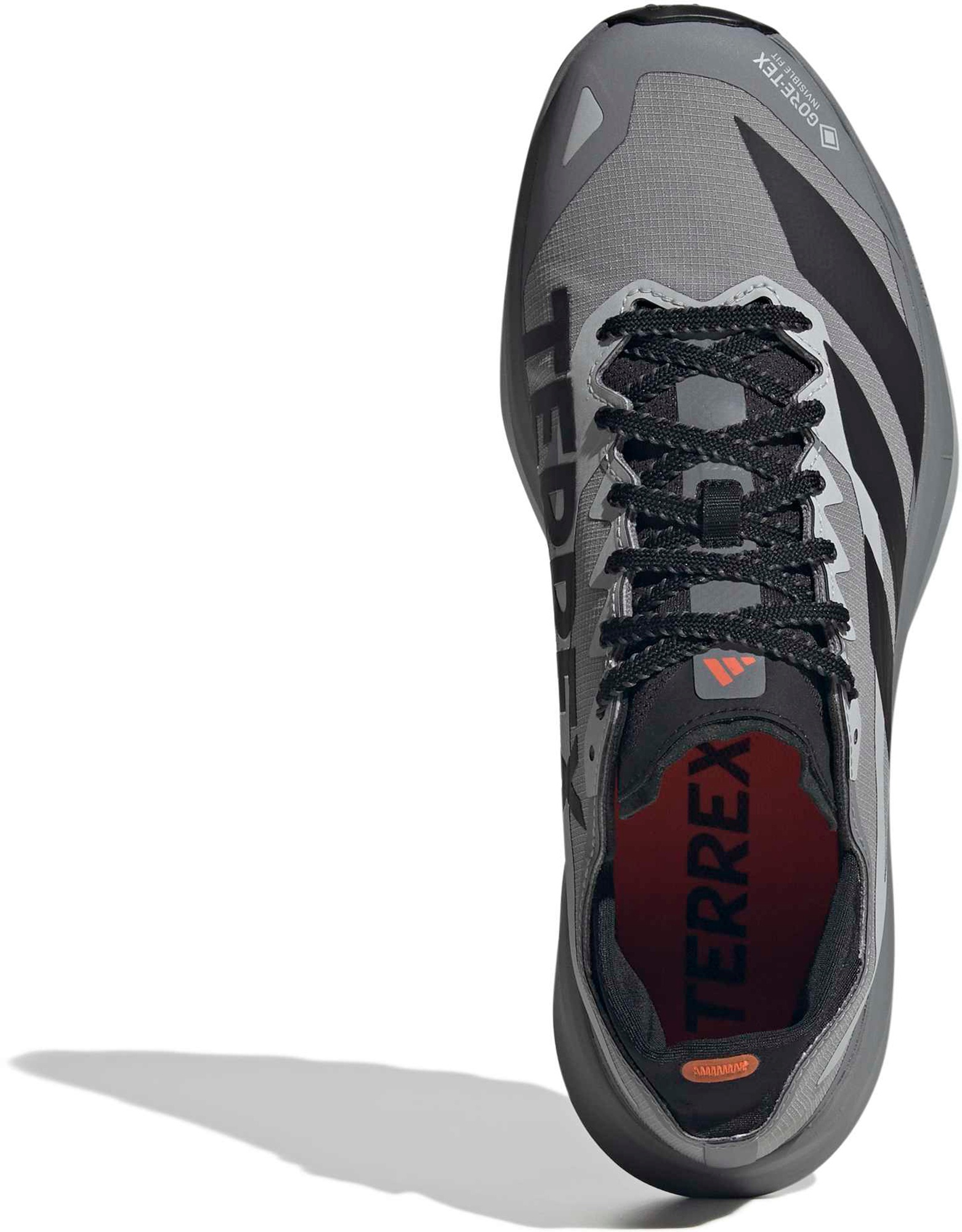 adidas Men's Terrex Agravic GTX 2 Trail Running Shoes - Grey/Black/Semi Impct Orange - View 3