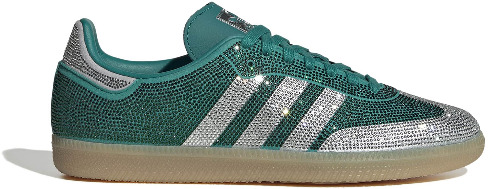 adidas Women's Samba OG Shoes - Rhinestone Eqpmnt Grn/Slv - View 1