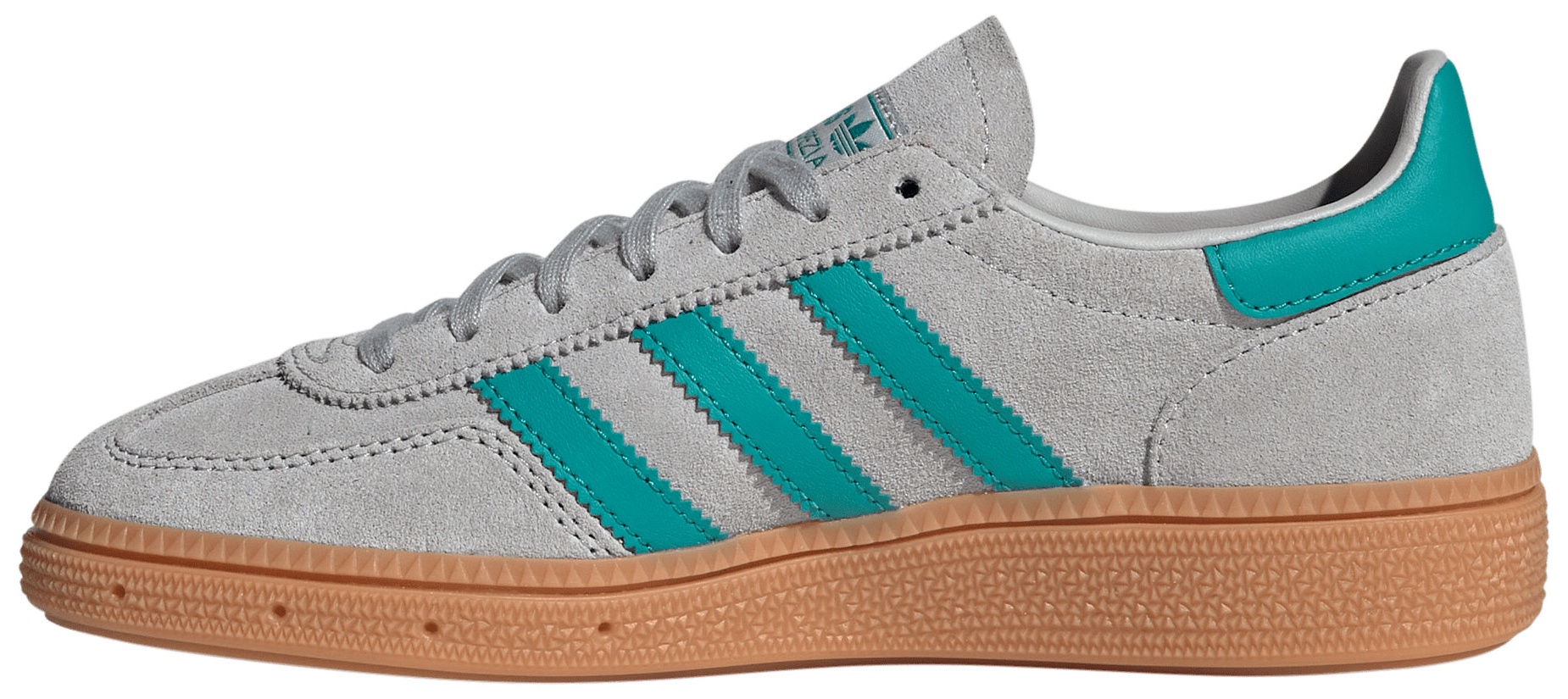adidas Kids' Grade School Handball Spezial Shoes - Grey/Teal - View 4