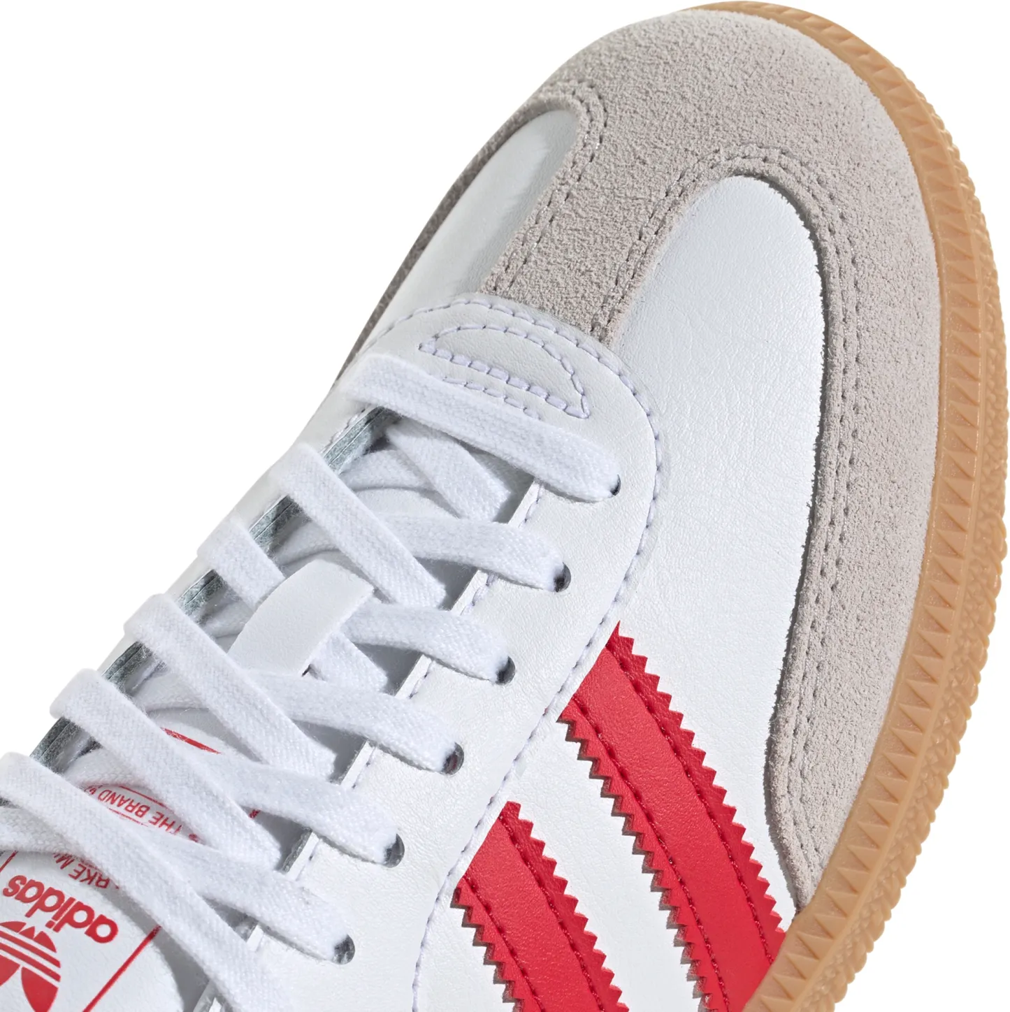 adidas Kids' Grade School Samba OG Shoes - White/Red - View 7