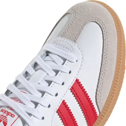 adidas Kids' Grade School Samba OG Shoes - White/Red - View 7