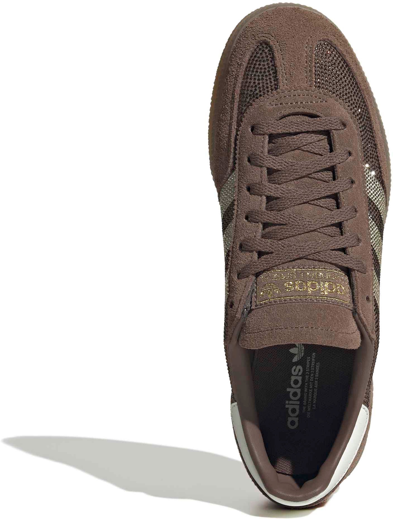 adidas Women's Handball Spezial Shoes - Earth Strata/Off Wht/Gold - View 2