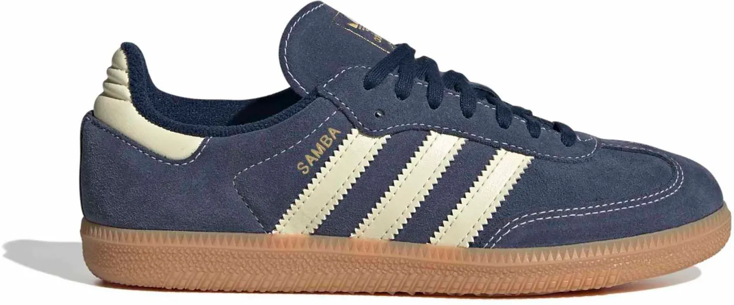 adidas Kids' Grade School Samba OG Shoes - Night Indigo/Warm Vanilla/Gum 2 - View 1