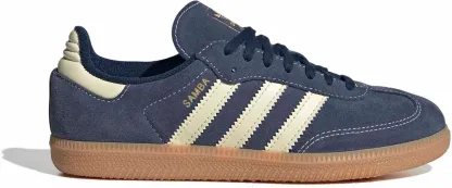 adidas Kids' Grade School Samba OG Shoes - Night Indigo/Warm Vanilla/Gum 2 - View 1