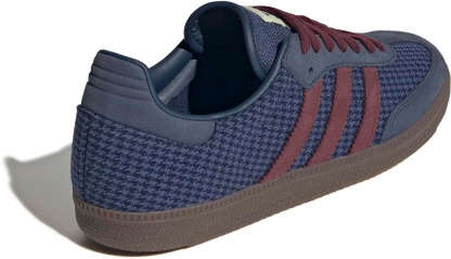 adidas Samba OG Shoes - Hndstooth Indg/Maroon - View 5