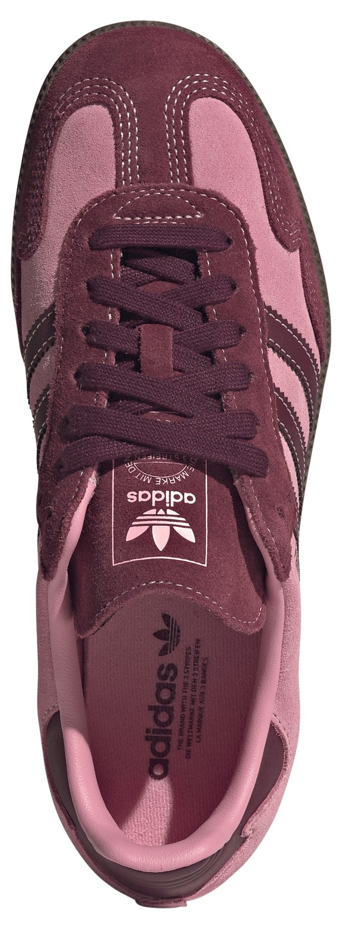 adidas Women's Samba OG Shoes - Pink Spark/Shadow Red - View 2