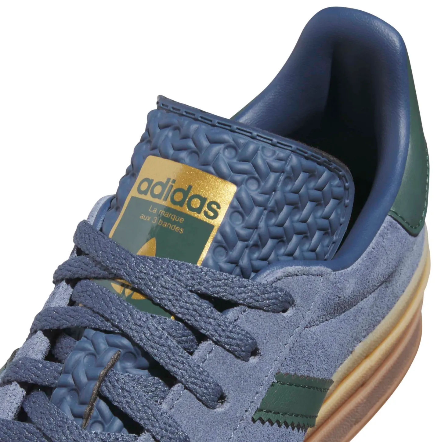 adidas Originals Women's Gazelle Bold Shoes - Navy/Green - View 8