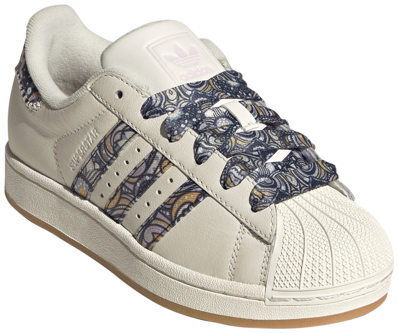 adidas Kids' Grade School Superstar II Shoes - Core White/Orchid Fusion/Gum 1 - View 8