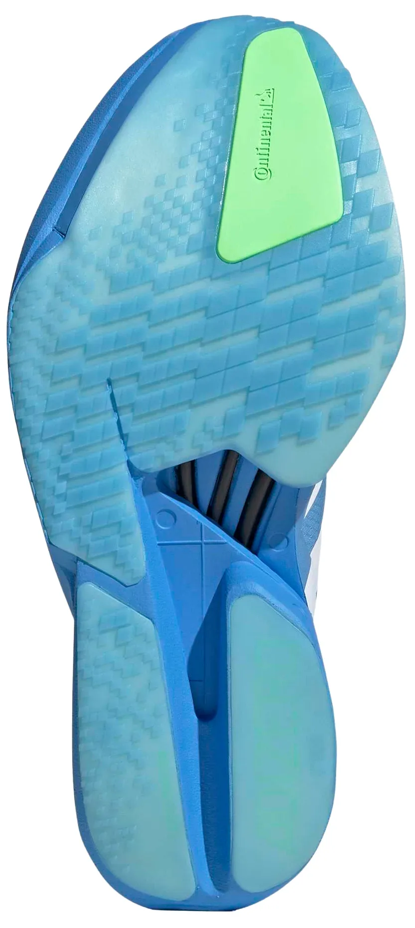 adidas Women's Adizero Adios Pro 4 Running Shoes - White/White/Lime Burst - View 3