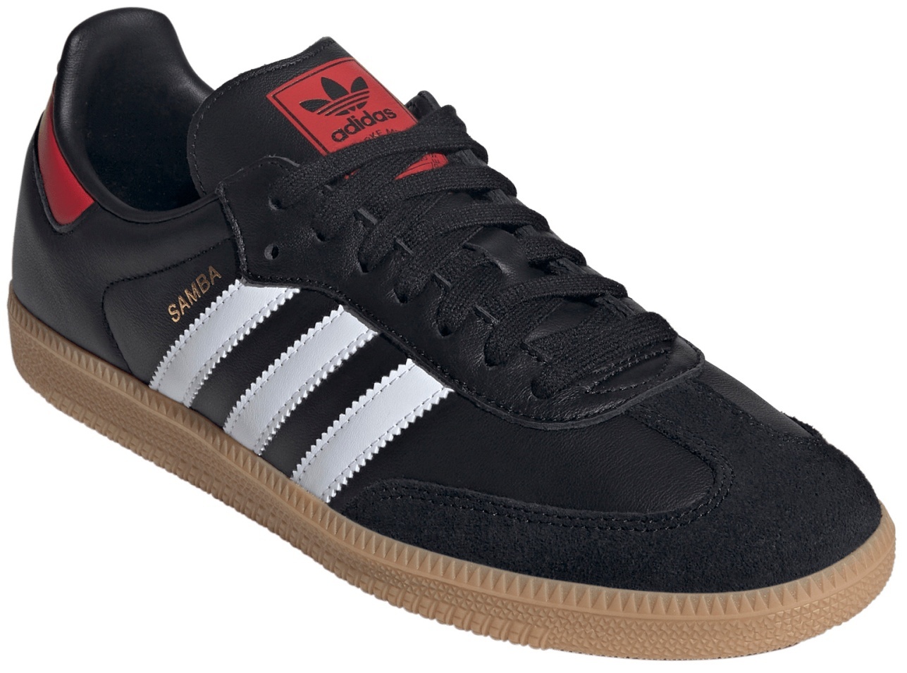 adidas Samba OG Shoes - CoreBlack/FtwrWhite/Gum - View 6