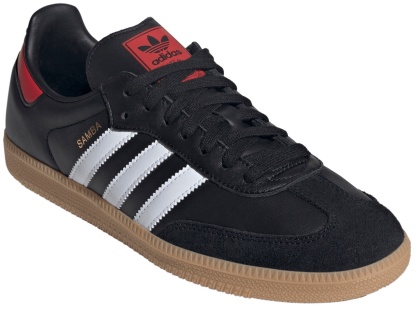 adidas Samba OG Shoes - CoreBlack/FtwrWhite/Gum - View 6