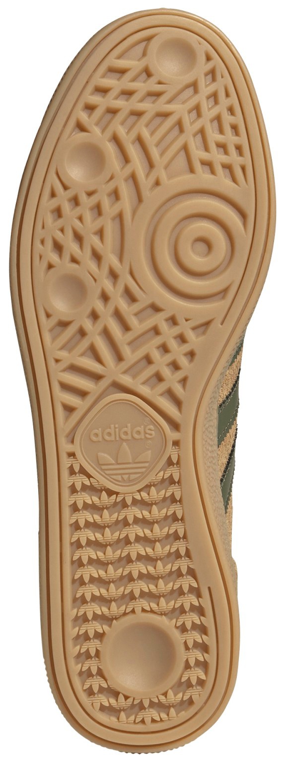 adidas Men's Handball Spezial Shoes - Golden Beige/Olive/Gum - View 3