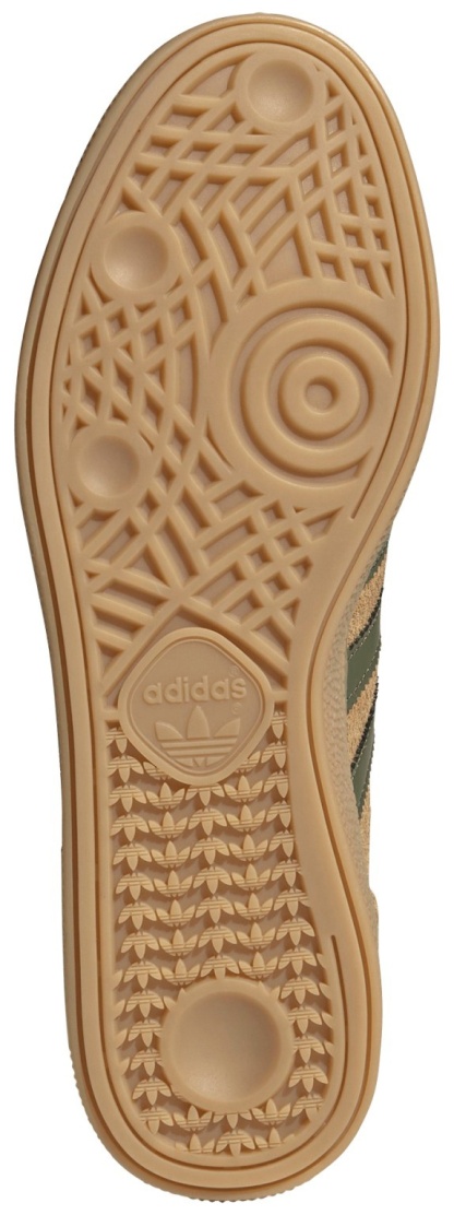 adidas Men's Handball Spezial Shoes - Golden Beige/Olive/Gum - View 3