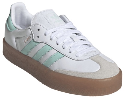 adidas Kids' Grade School Sambae Shoes - Mint/White - View 5