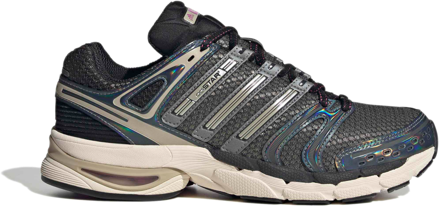 adidas Men's Adistar Control 5 Shoes - Black/Khaki/Semi Lucid Fuchsia - View 1