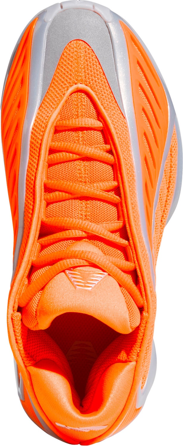 adidas Kids' Grade School Anthony Edwards 2 'All-Star' Basketball Shoes - Orange/Silver - View 2