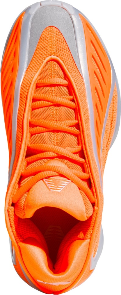 adidas Kids' Grade School Anthony Edwards 2 'All-Star' Basketball Shoes - Orange/Silver - View 2