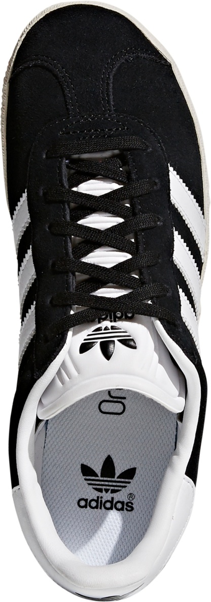 adidas Kids' Grade School Gazelle Shoes - Black/White - View 4