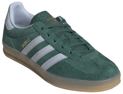 adidas Women's Gazelle Indoor Shoes - Collegiate Green/Crystal Sky/Gum4 - View 5