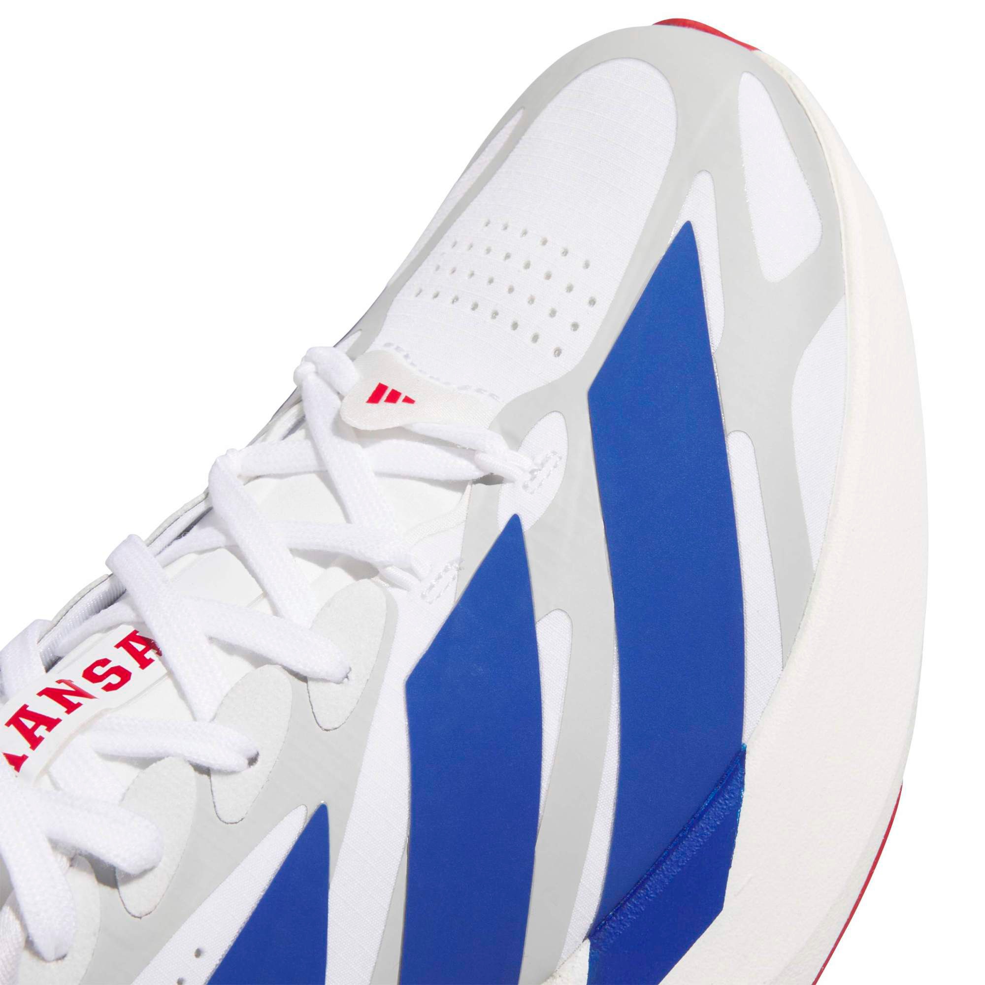 adidas Men's Adizero EVO SL EXO Kansas Running Shoes - Ftwwht/Croyal/Tmpwrd - View 8