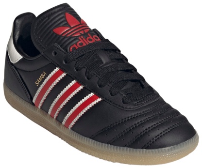 adidas Kids' Grade School Samba OG Shoes - Black/Off White/Gum - View 5