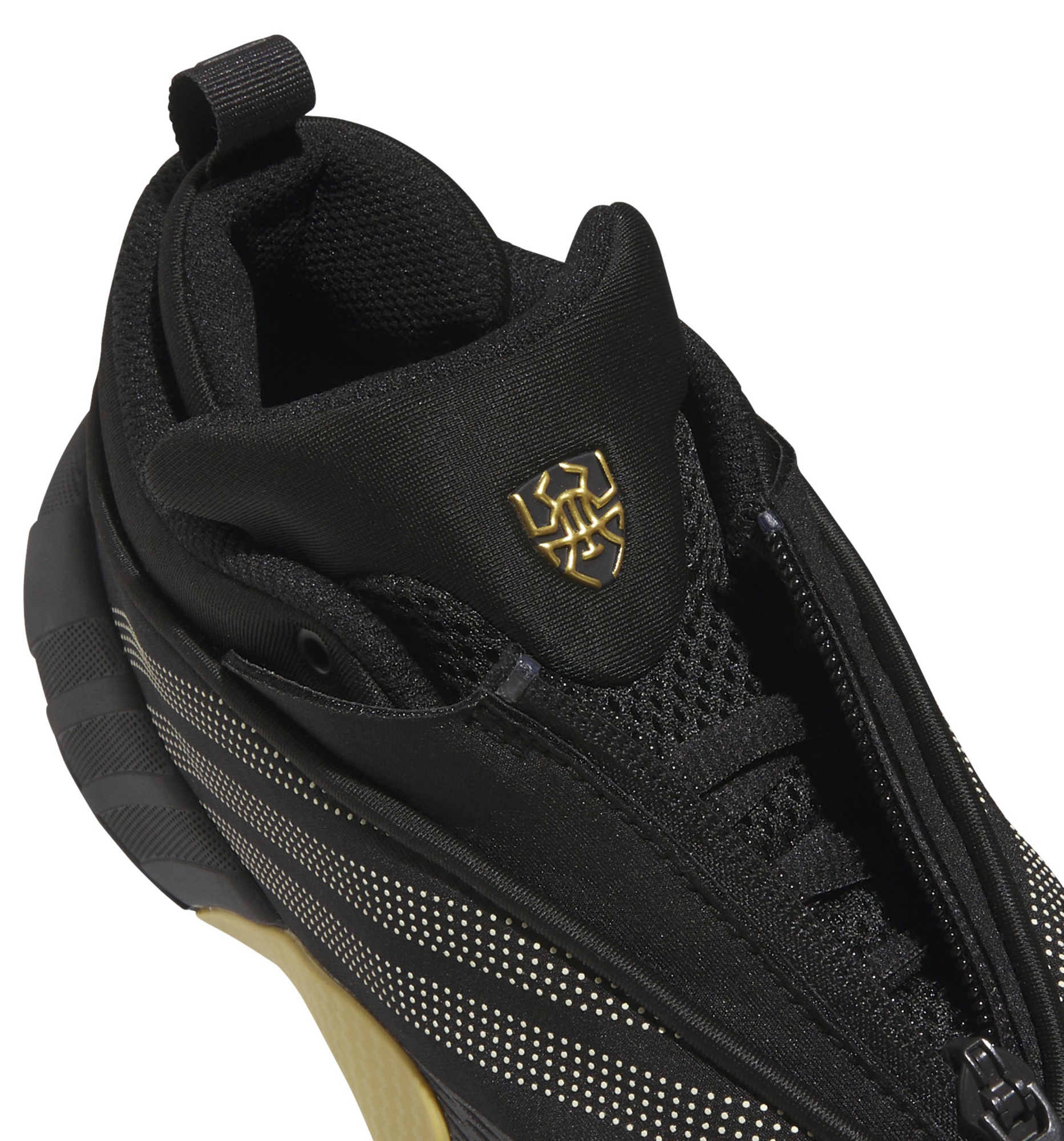 adidas Kids' Grade School D.O.N. Issue #7 'Best of adidas' Basketball Shoes - Black/Gold Metallic - View 7
