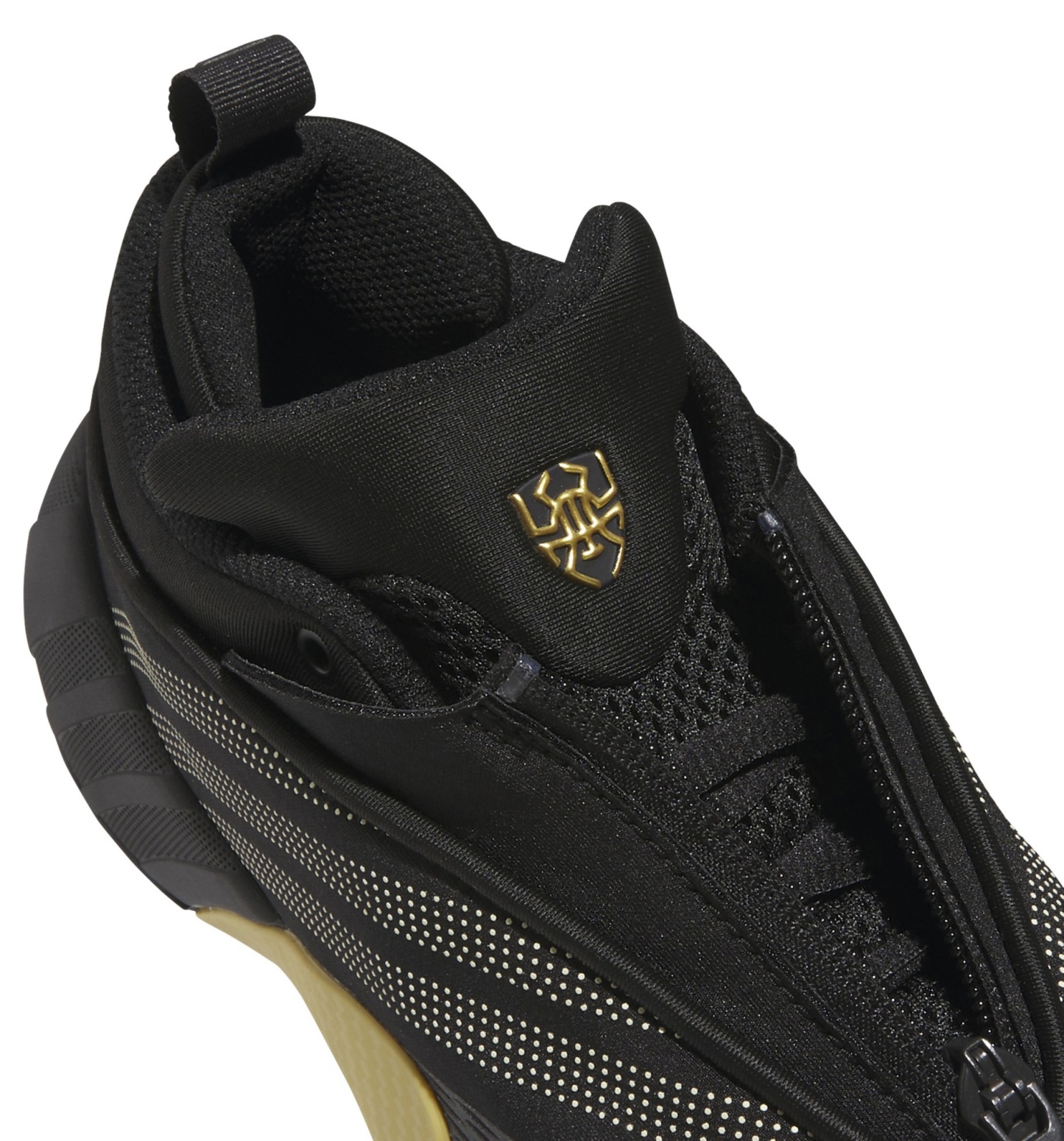 adidas Kids' Grade School D.O.N. Issue #7 'Best of adidas' Basketball Shoes - Black/Gold Metallic - View 7