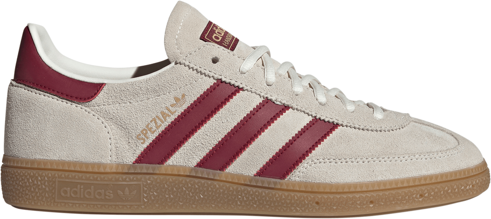 adidas Handball Spezial Spain Shoes - White/Maroon - View 1