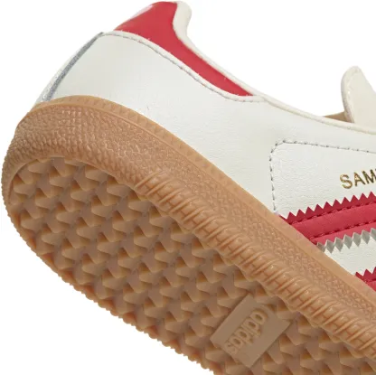 adidas Kids' Preschool Samba OG Shoes - Cream White/Better Scarlet/Gum - View 8