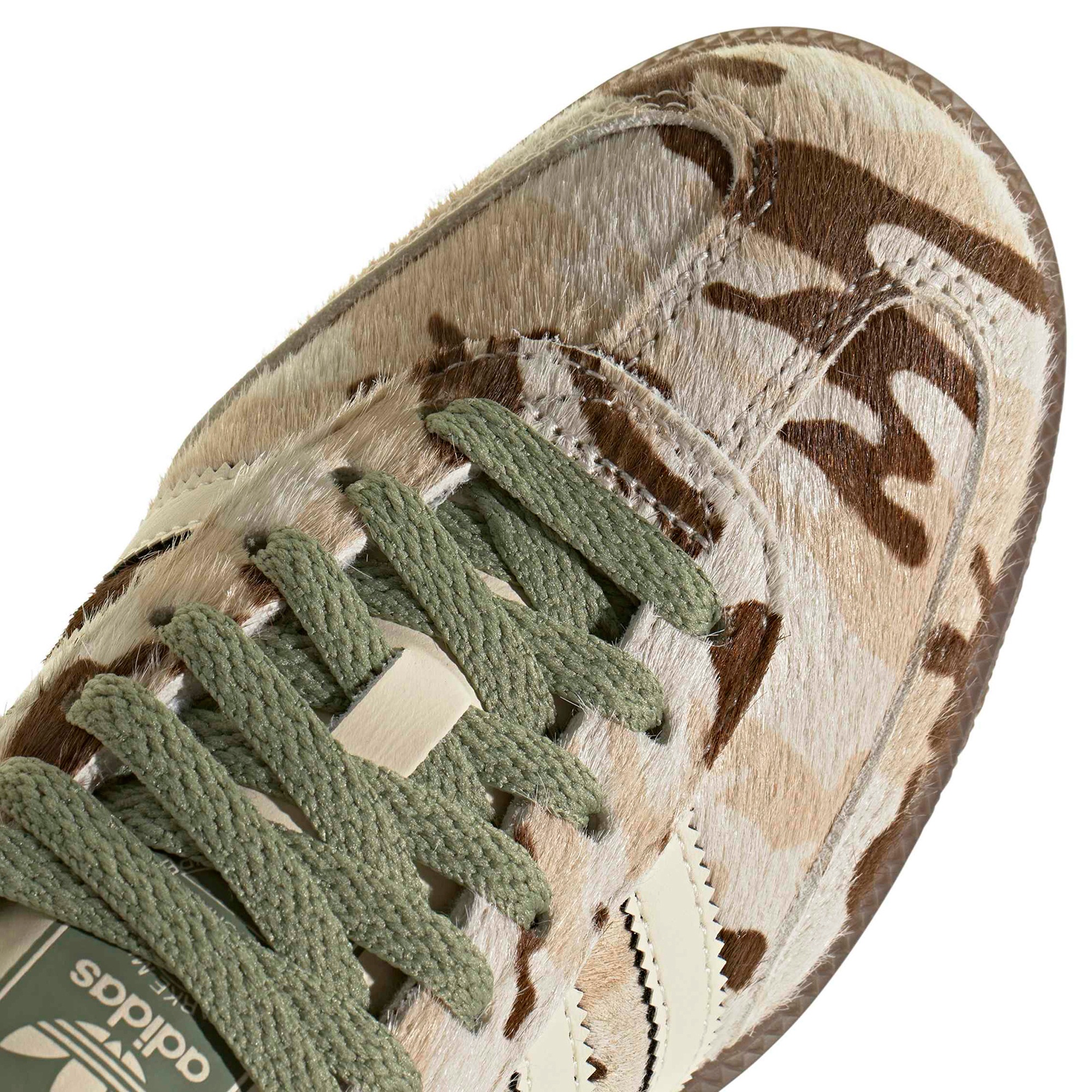 adidas Women's Samba OG Shoes - Wonder Beige/Tent Green - View 7